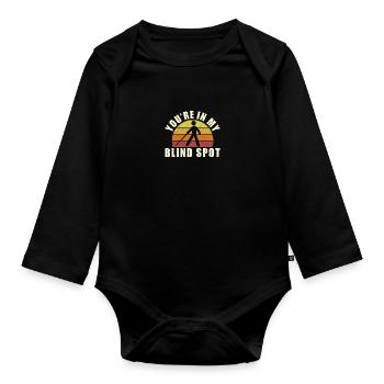 You're In My Blind Spot - Baby Bio-Langarm-Body - Schwarz - Vorne