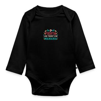 Mexico - Baby Bio-Langarm-Body - Schwarz - Vorne