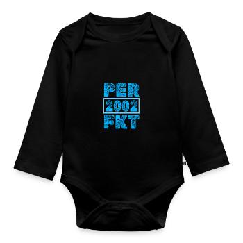 Parfait 2002 - Body Bébé bio manches longues - noir - Devant