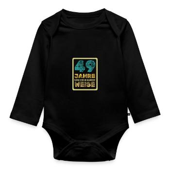 49 - Baby Bio-Langarm-Body - Schwarz - Vorne