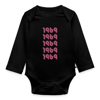 Style 1969 - Organic Longsleeve Baby Bodysuit - black - Front