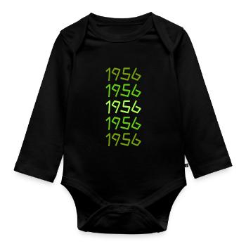 Chef 1956 - Organic Longsleeve Baby Bodysuit - black - Front