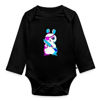 Gothique pastel - Body Bébé bio manches longues - noir - Devant