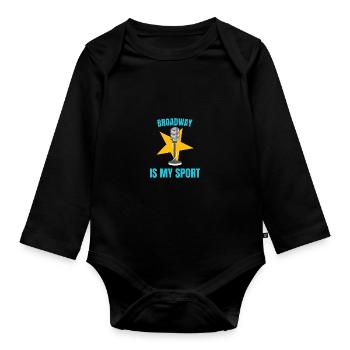 THÉÂTRE : Broadway Is My Sport - Body Bébé bio manches longues - noir - Devant