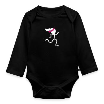 Courses sportives Courses - Body Bébé bio manches longues - noir - Devant