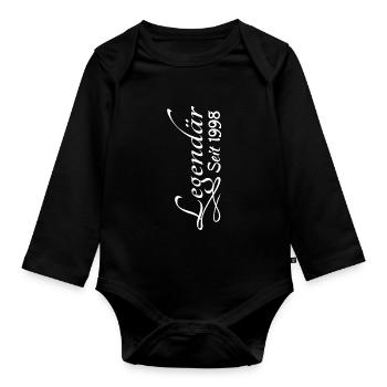 Cool 1998 - Baby Bio-Langarm-Body - Schwarz - Vorne