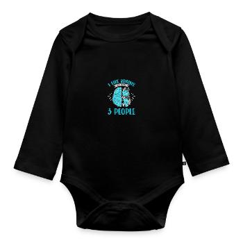 Neurologe Neurochirurgie Neurochirurg - Baby Bio-Langarm-Body - Schwarz - Vorne