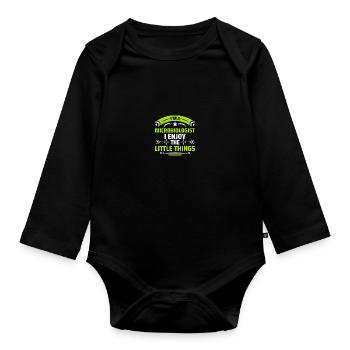Science Microbiology Microbiologist - Organic Longsleeve Baby Bodysuit - black - Front