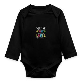 Assistant Teacher Paraprofessional Paraeducator - Organic Longsleeve Baby Bodysuit - black - Front