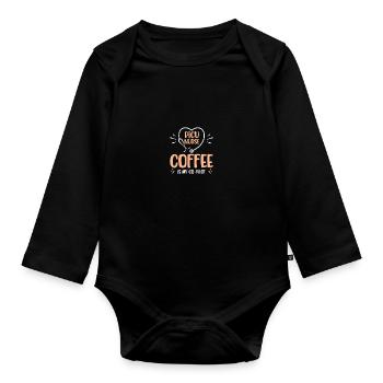 Kinderkrankenschwester PICU Krankenschwester - Baby Bio-Langarm-Body - Schwarz - Vorne