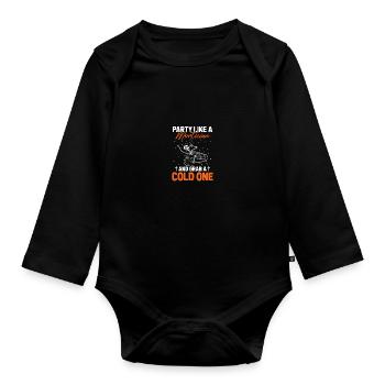 Undertaker Undertaker - Organic Longsleeve Baby Bodysuit - black - Front