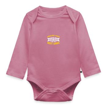 Assistant Trainer - Organic Longsleeve Baby Bodysuit - mauve - Front