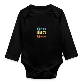 Euphonium baryton en laiton profond - Body Bébé bio manches longues - noir - Devant