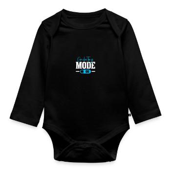 Chapel teacher Kapellmeister - Organic Longsleeve Baby Bodysuit - black - Front