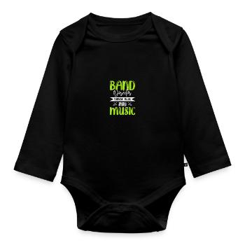 Chapel teacher Kapellmeister - Organic Longsleeve Baby Bodysuit - black - Front