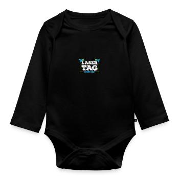 Lasertag Laser Tag - Organic Longsleeve Baby Bodysuit - black - Front
