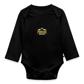Joueur de flipper Flipper - Body Bébé bio manches longues - noir - Devant