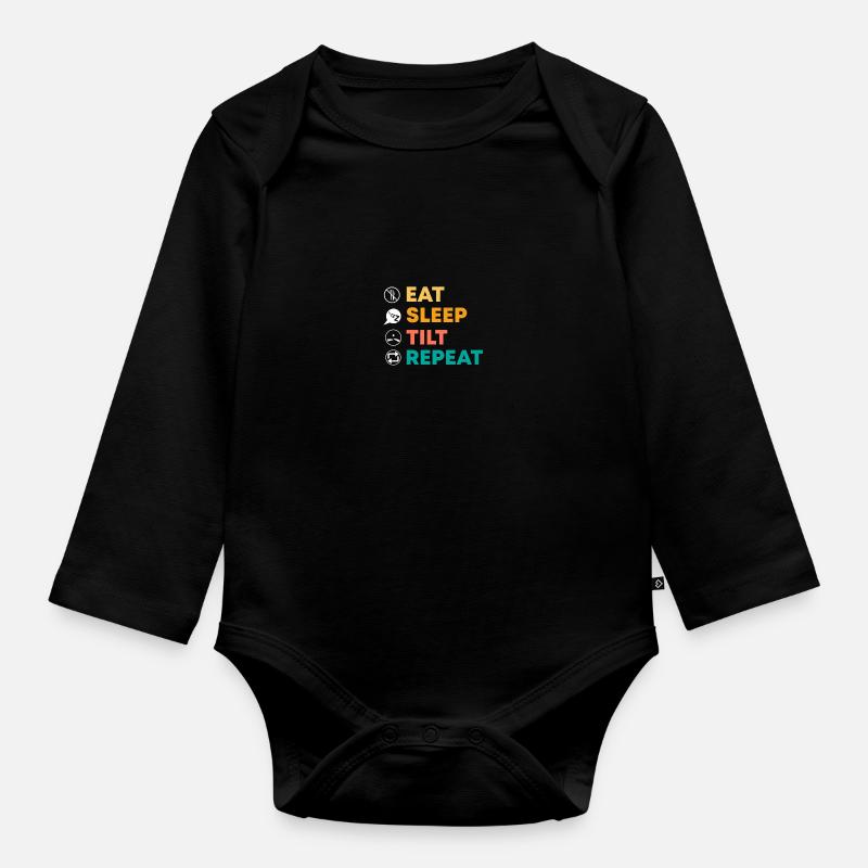 Flipper Spieler Flipper - Baby Bio-Langarm-Body - Schwarz