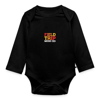 Field Day Teacher's Excursion - Organic Longsleeve Baby Bodysuit - black - Front
