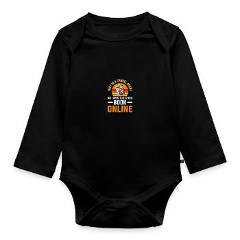 Holiday Planner Travel Agency Travel Agency - Organic Longsleeve Baby Bodysuit - black - Front