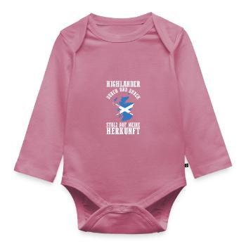 Schotten Schottisch Schottland - Baby Bio-Langarm-Body - Mauve - Vorne