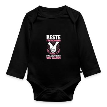 Meilleur ami - Body Bébé bio manches longues - noir - Devant