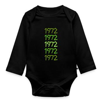 Witzig 1972 - Baby Bio-Langarm-Body - Schwarz - Vorne