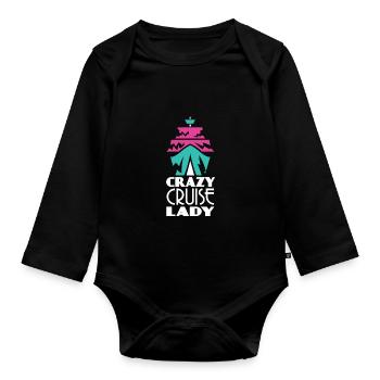 Cruise Cruise Ship - Organic Longsleeve Baby Bodysuit - black - Front