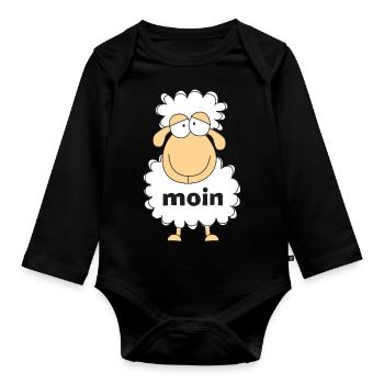 Schaaf Moin - Baby Bio-Langarm-Body - Schwarz - Vorne