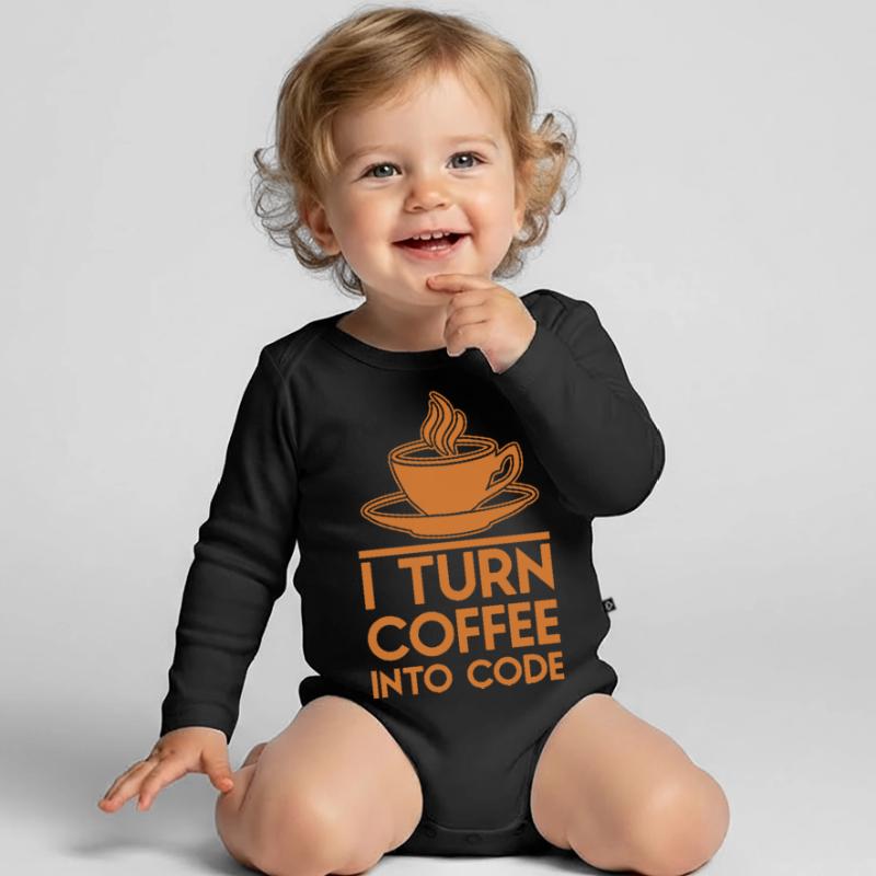 Java Html Shirt Geschenk Programmieren Coder Code Baby Bio-Langarm-Body
