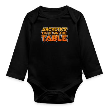 Ingeneur Architektur Architekt Geschenk Baustelle - Baby Bio-Langarm-Body - Schwarz - Vorne