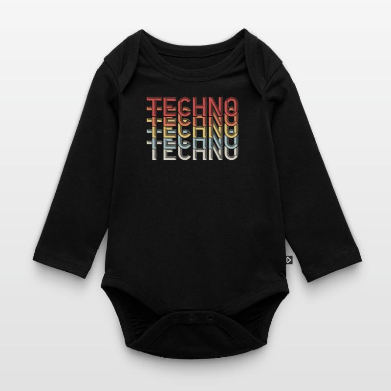 Techno techno techno Body Bébé bio manches longues