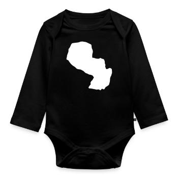Paraguay - Baby Bio-Langarm-Body - Schwarz - Vorne