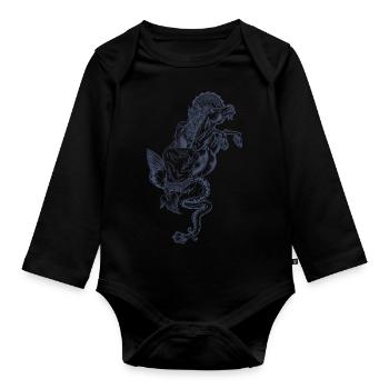 Ker Ys - Organic Longsleeve Baby Bodysuit - black - Front
