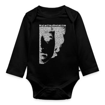 Pointilism Dylan DylanArt Jack Joblin - Organic Longsleeve Baby Bodysuit - black - Front