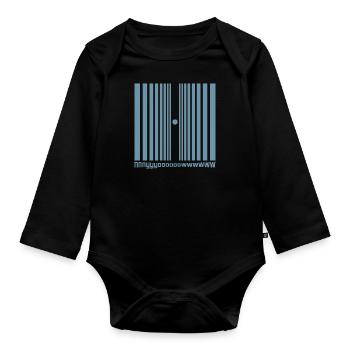 Nyow Gift Doppler Effect Physics Physicist Wave - Organic Longsleeve Baby Bodysuit - black - Front