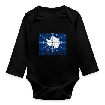 Antarctique - Body Bébé bio manches longues - noir - Devant