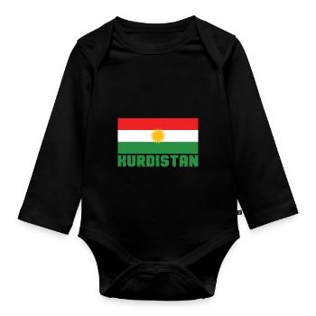 Kurdistan - Body Bébé bio manches longues - noir - Devant