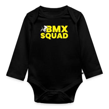 BMX - Squad - Baby Bio-Langarm-Body - Schwarz - Vorne
