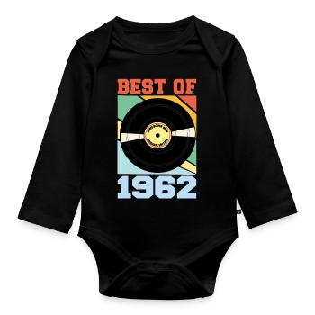 Best of 1962 - Baby Bio-Langarm-Body - Schwarz - Vorne