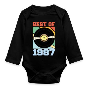 Best of 1987 - Baby Bio-Langarm-Body - Schwarz - Vorne