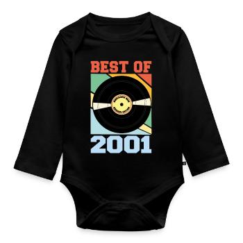 Le meilleur de 2001 - Body Bébé bio manches longues - noir - Devant