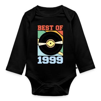 Le meilleur de 1999 - Body Bébé bio manches longues - noir - Devant