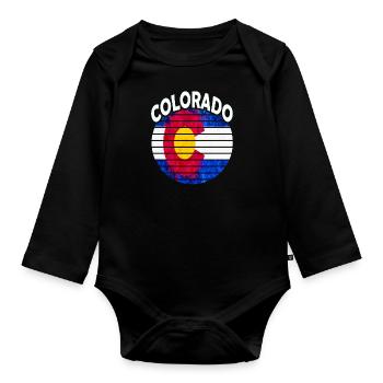 Colorado Retro Vintage Colorado Transplant - Body Bébé bio manches longues - noir - Devant