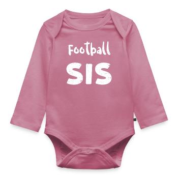 Football Sis - Soeur - Body Bébé bio manches longues - mauve - Devant