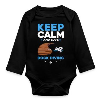 Sports nautiques pour chiens et sports nautiques pour chiens - Body Bébé bio manches longues - noir - Devant