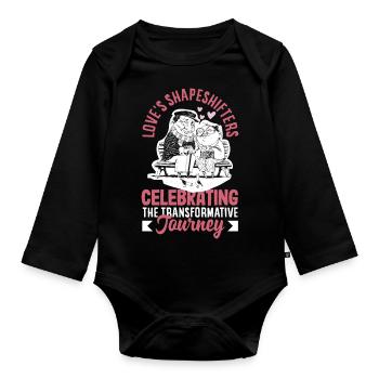 Love's Shapeshifters Celebrating the - Organic Longsleeve Baby Bodysuit - black - Front