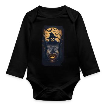Joyeux Halloween I Cadeau - Body Bébé bio manches longues - noir - Devant