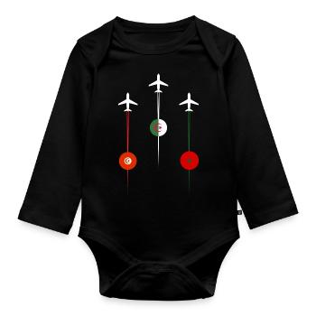 Maghreb United Airlines - Organic Longsleeve Baby Bodysuit - black - Front
