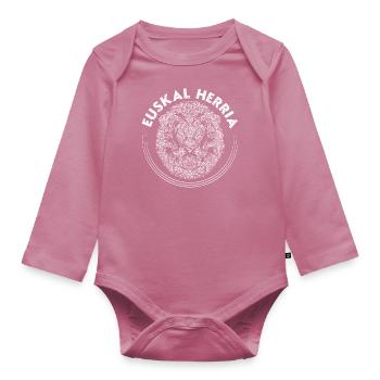 Basken Euskal Herria Spanien Euskara Spanien - Baby Bio-Langarm-Body - Mauve - Vorne